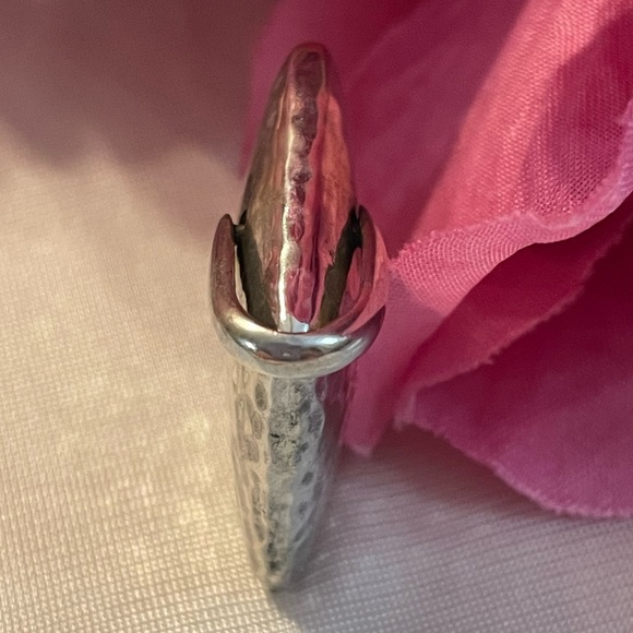 Silpada S1118 Iconic Puffy Hammered Square Pillow Sterling Silver Pendant - Picture 3 of 14